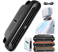 Cielo Meraviglioso Ventilateur de refroidissement pour siège de voiture, double turbine, USB, 3 vitesses, ventilateur portable pour appuie-tête de voiture pour sièges avant et arrière, ventilateur de