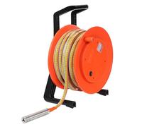 CIELOBLOEN Indicateur de Niveau d'eau et de Profondeur avec sonde Fixe en Acier Inoxydable, Ruban en Acier, Alerte sonore et Signal voltmétrique pour Une Surveillance Facile du Niveau 50m/164ft