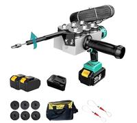 CIELOBLOEN Machine à Enfiler Automatique, Extracteur de Câble Électrique, Tire-Fil à Vitesse Variable avec Moteur Brushless et LED, pour Tirage de Câbles dans Les Gaines Murale Green