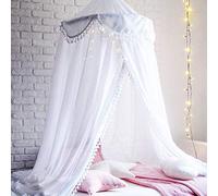 Ciels de lit Bébé Grande Baldaquin Lit Tente Gamins Dôme Princesse Mousseline de soie Moustiquaire Répulsif Pour Insectes Pour Enfants Salle de Lecture Jouant décoration de Chambre à Coucher