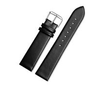 CIEMJSYNF Bracelet de montre en cuir Compatible avec Casio 3744 MTP, MTP-M305 1183 V006 V001, bracelet en cuir carré lune, 20mm, noir et marron, outil(Black silver)
