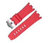 CIEMJSYNF Bracelet de montre en Silicone Compatible avec AP Audemars et Piguet, bracelet de montre en caoutchouc Royal Oak Offshore 26400 étanche à la sueur 28mm(Red)