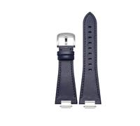 CIEMJSYNF Compatible avec le bracelet de montre Tissot PRX Super Player 1853, bouche surélevée T137407A T137410A, bracelet en cuir à dégagement rapide for hommes T137, 12 mm(A blue)
