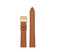 CIEMJSYNF Le bracelet en cuir de la montre est adapté à Hermes 14mm 16mm 18mm 20mm, Bracelet en cuir de vache souple et confortable à la mode(Brown gold,18mm)
