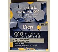 Cien Anti-Wrinkle Night Cream with Q10, Hyaluronic Acid and Vitamin E 50ml by cien