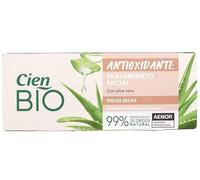 Cien Bio 7 ampoules x 2 ml Traitement visage antioxydant à l'aloe vera et à l'acide hyaluronique pour peaux sèches.