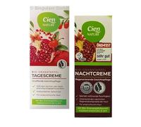 Cien Lot de 2 crèmes de jour et de nuit bio à la grenade - Soin raffermissant du visage - 2 x 50 ml