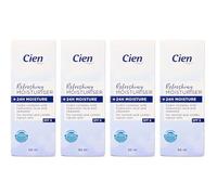 Cien Soin de jour riche + hydratation 24H - Crème pour le visage avec hyaluron et huile d'amande - Pour peaux sèches et sensibles - Lot de 4 (4 x 50 ml)