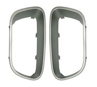 CIENUWPD 2 pièces Garniture Couverture Grille latérale inférieure Pare-Chocs Avant Gauche Droit pour Citroen C5 Aircross 2017-2021(Silver)