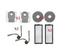 CIENUWPD Accessoires pour Machine de Nettoyage d'espace Brosse Principale Anti-enchevêtrement, Brosse latérale, Filtre, Tampon de vadrouille, Sac à poussière pour Roborock Saros Z70/G30(8PCS a)