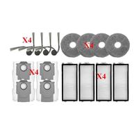 CIENUWPD Accessoires pour Machine de Nettoyage d'espace Brosse Principale Anti-enchevêtrement, Brosse latérale, Filtre, Tampon de vadrouille, Sac à poussière pour Roborock Saros Z70/G30(16PCS)