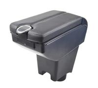 CIENUWPD Accoudoir Central intérieur,boîte de Rangement,de Style Automobile pour Dacia pour Renault Sandero 2018 2017(D Black Thread,)