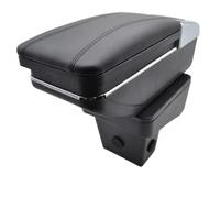CIENUWPD Accoudoir de boîte de Rangement, Porte-gobelet Rotatif, accoudoir en Cuir Noir pour Suzuki Vitara 2015 2016 2017 2018 2019(Black Thread)