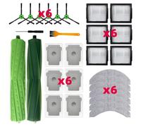 CIENUWPD Brosse latérale Principale, Filtre Hepa, Chiffon de vadrouille, Sac à poussière, Accessoires et pièces pour iRobot Combo 10 Max / j7+ / j9+(Set Y)