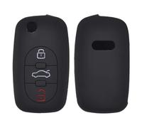 CIENUWPD Coque de Protection en Silicone pour clé télécommande de Voiture à 3 Boutons pour Audi A2 A3 S3 A4 S4 RS4 A6 S6 A8 S8 TT Roadster Cabriolet 1997-2006