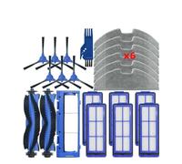 CIENUWPD Filtre Hepa pour aspirateur Robot, Chiffon de Nettoyage, Couvercle de Brosse latérale Principale, pièce de Rechange pour Anker pour Eufy RoboVac G10 G20 G30(Set D)