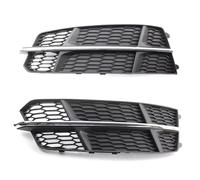 CIENUWPD Grille Protection feu antibrouillard Avant Gauche Remplacement,Couvercle Noir chromé Gauche/Droite pour A6 C7 S-Line 2014-2018 4G0807681AN(Left)