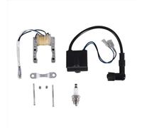 CIENUWPD Kit de Bougies d'allumage pour Moteur, CDI, Bobine d'allumage, magnéto, stator, Moto, vélo pour 2 Stroke 49Cc 50Cc 60Cc 80Cc