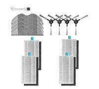 CIENUWPD Pièce de Rechange pour Xiaomi E5/C108, Brosse latérale, Filtre HEPA, Chiffon de Nettoyage, Accessoires (Pack combiné de 133 pièces)