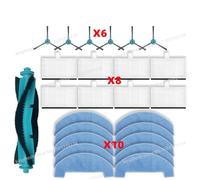 CIENUWPD Pièces Brosse Filtre Balai pour Mova E20 Plus, pour Liectroux M70 Pro, pour Honor Choice R3/S3 Plus,pour Proscenic Q8 Max,pour Ultenic T10 Lite(Set B)