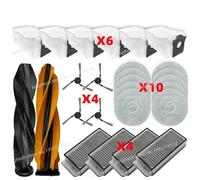 CIENUWPD Pièces Brosse Filtre Vadrouille Tissu Sac Argent Module pour Dreame L40S Pro Ultra / X50s Pro Ultra / L40s Ultra, pour Mova P50s Ultra(P)