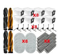 CIENUWPD Pièces Brosse Filtre Vadrouille Tissu Sac Argent Module pour Dreame L40S Pro Ultra / X50s Pro Ultra / L40s Ultra, pour Mova P50s Ultra(T)