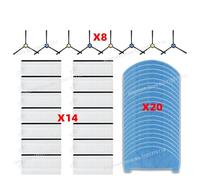 CIENUWPD Pièces d'aspirateur, Brosse latérale, Filtre, Chiffon de Nettoyage, Accessoires pour ILIFE V3x pour Polaris PVCR 6003 / PVCRDC 6004(Set P)