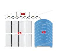 CIENUWPD Pièces d'aspirateur, Brosse latérale, Filtre, Chiffon de Nettoyage, Accessoires pour ILIFE V3x pour Polaris PVCR 6003 / PVCRDC 6004(Set N)