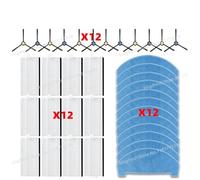 CIENUWPD Pièces d'aspirateur, Brosse latérale, Filtre, Chiffon de Nettoyage, Accessoires pour ILIFE V3x pour Polaris PVCR 6003 / PVCRDC 6004(Set O)