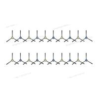 CIENUWPD Pièces d'aspirateur, Brosse latérale, Filtre, Chiffon de Nettoyage, Accessoires pour ILIFE V3x pour Polaris PVCR 6003 / PVCRDC 6004(Set C)