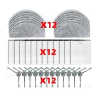 CIENUWPD Pièces d'aspirateur Brosse latérale Filtre HEPA Chiffon de Nettoyage Accessoires pour Polaris PVCR 4250/4260(Set 4)