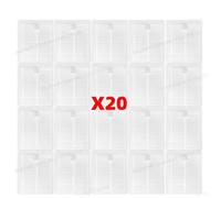 CIENUWPD Pièces d'aspirateur Brosse latérale Filtre HEPA Chiffon de Nettoyage Accessoires pour Polaris PVCR 4250/4260(20 Filters)