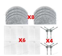 CIENUWPD Pièces d'aspirateur Brosse latérale Filtre HEPA Chiffon de Nettoyage Accessoires pour Polaris PVCR 4250/4260(Set 2)