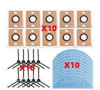 CIENUWPD Pièces d'aspirateur, Filtre, Brosse latérale, Chiffon de Nettoyage, Sac à poussière, Accessoires de Remplacement pour iLife V9 / V9 Pro / G9 / G9 Pro / A12 Pro(Set F)