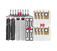 CIENUWPD Pièces d'aspirateur Rouleau Principal Brosse latérale Chiffon de Nettoyage Chiffon Filtre HEPA Sac à poussière Accessoires de Remplacement pour Eufy S1 Pro(Set P)