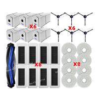 CIENUWPD Pièces d'aspirateur Rouleau Principal Brosse latérale Filtre HEPA Chiffon de Nettoyage Sac à poussière Accessoires pour Ecovacs Debot N30 Omni / N30 Pro Omni(Set R)