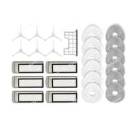 CIENUWPD Pièces de Rechange Accessoires Brosse latérale Filtre HEPA Primaire Module de Chiffon de vadrouille Boîte à poussière pour Narwal T10 J1 J2(Set C)