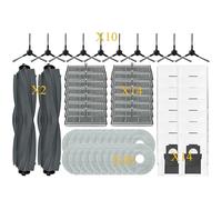 CIENUWPD Pièces de Rechange pour aspirateur Principal, Rouleau Tricut, Brosse latérale, Filtre HEPA, Chiffon de Nettoyage, Sac à poussière, Accessoires pour Dreame Mova E30 Ultra(60PCS)