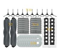 CIENUWPD Pièces de Rechange pour aspirateur Principal, Rouleau Tricut, Brosse latérale, Filtre HEPA, Chiffon de Nettoyage, Sac à poussière, Accessoires pour Dreame Mova E30 Ultra(60PCS)