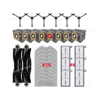 CIENUWPD Pièces de Rechange pour aspirateur Robot, Rouleau Principal, Brosse latérale, Filtre HEPA, serpillière, Chiffon, Sac à poussière, Accessoires pour Eufy X8 Pro Ses(Set Z)