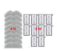 CIENUWPD Pièces de Rechange pour aspirateur Robot, Rouleau Principal, Brosse latérale, Filtre HEPA, serpillière, Chiffon, Sac à poussière, Accessoires pour Eufy X8 Pro Ses(Set R)