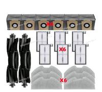 CIENUWPD Pièces de Rechange pour aspirateur Robot, Rouleau Principal, Brosse latérale, Filtre HEPA, serpillière, Chiffon, Sac à poussière, Accessoires pour Eufy X8 Pro Ses(Set P)