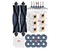 CIENUWPD Pièces de Rechange pour aspirateurs, brosses latérales principales, filtres, Sacs de serpillière pour Eufy Omni C20