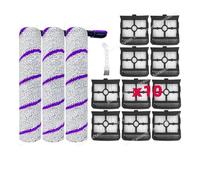 CIENUWPD Pièces de Rechange pour Rouleau Principal et Brosse latérale pour Narwal S20 Pro, pour Rowenta X-Clean 10, pour Tefal X-Clean 10(Set I)