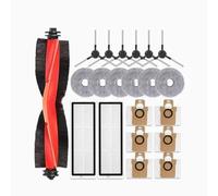 CIENUWPD Pièces et Accessoires pour Xiaomi X20 Max / D109GL, Brosse Principale, Brosse latérale, Filtre Hepa, Chiffon de Nettoyage, Sac à poussière de Remplacement (F)