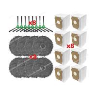 CIENUWPD Pièces principales Brosse latérale Filtre Hepa Chiffon de Nettoyage Sac à poussière Accessoires pour iRobot Roomba Plus 405 Combo / 505 Combo(Set M)