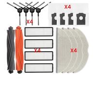 CIENUWPD Pièces principales Brosse latérale Filtre Hepa Chiffon de Nettoyage Sacs à poussière Accessoires pour Dreame Mova S20 Ultra RLM71CE