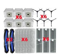 CIENUWPD Pièces Rouleau Principal Brosse latérale Filtre Chiffon de vadrouille Sac à poussière pour ECOVACS X8 Pro Omni / X8 Pro Plus AI, pour Yeedi S14 Plus(Set W)
