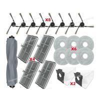 CIENUWPD Rouleau Principal Tricut Brosse Filtre Chiffon de vadrouille Sac à poussière pour Dreame X40 Ultra / L40 Ultra, pour MOVA P50 Pro Ultra /P10 Pro Ultra(Set Q)
