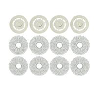 CIENUWPD Support de Balai à Franges pour aspirateur Robot, Module de Nettoyage en Tissu, pièces de Rechange pour Balai à Franges pour Ecovacs Debot T30 Pro/T30 Pro Omni DDX14/T30 Max(12PCS)